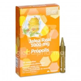Arkopharma ArkoReal Jalea Real 1000 mg + Propolis, 20 Ampollas