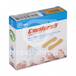 Comforsil Protector de Tal&oacute;n Autoadhesivo en Silicona, 2 Pares