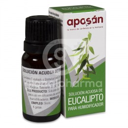 Aposán Solución Acuosa de Eucalipto para Humidificador, 10 ml