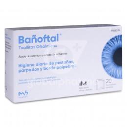 Bañoftal Toallitas Oculares, 20 Unidades