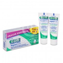 Pack GUM Original White Pasta Dentífrica, 2 x 75 ml