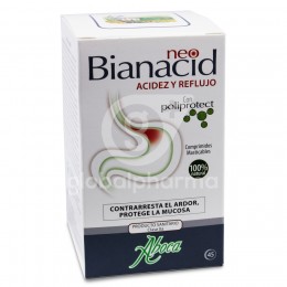Aboca NeoBianacid Acidez y Reflujo, 45 Comprimidos Masticables