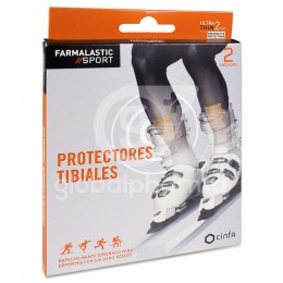 Farmalastic Sport Protectores Tibiales, 2 Unidades