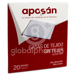 Aposán Gasa de Tejido sin Tejer 10x10 cm, 20 uds