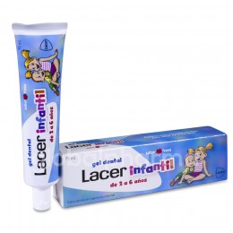 Lacer Infantil Gel Dental Sabor Fresa, 75 ml