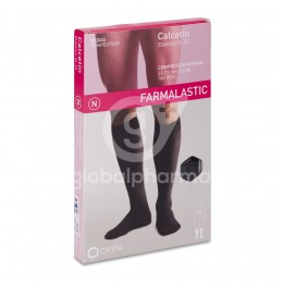 Farmalastic Calcetín Compresión Normal Negro Talla Grande, 1 Par