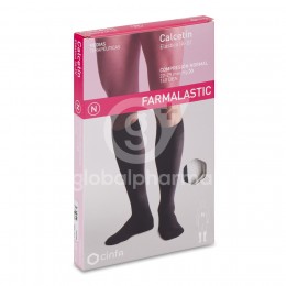 Farmalastic Calcetín Compresión Normal Negro Talla Mediana, 1 Par