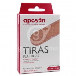 Aposán Tiras Plástico 1 Tamaño, 20 uds