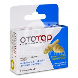 Ototap Tapones de Goma, 2 Unidades