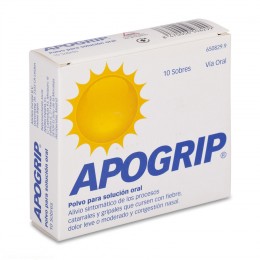 APOGRIP POLVO PARA SOLUCION ORAL, 10 sobres