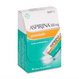 ASPIRINA 500 mg GRANULADO , 10 sobres