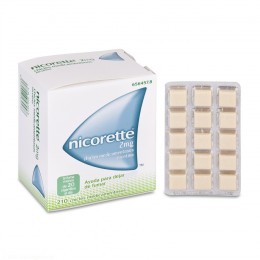 NICORETTE 2 mg CHICLES MEDICAMENTOSOS, 210 chicles