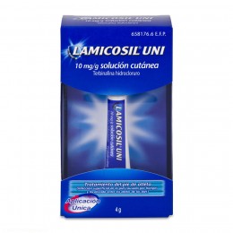 LAMICOSIL UNI 10 mg/g SOLUCION CUTANEA , 1 tubo de 4 g