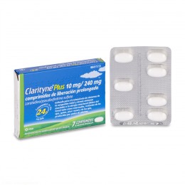 CLARITYNE PLUS 10mg/240mg COMPRIMIDOS DE LIBERACION PROLONGADA , 7 comprimidos