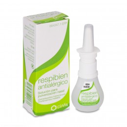 RESPIBIEN ANTIALERGICO SOLUCION PARA PULVERIZACION NASAL, 1 envase pulverizador de 15 ml