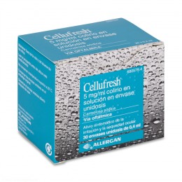 CELLUFRESH 5 mg/ml COLIRIO EN SOLUCION EN ENVASE UNIDOSIS , 30 envases unidosis 0,4 ml