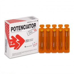 POTENCIATOR 5 g SOLUCION ORAL , 20 ampollas bebibles de 10 ml