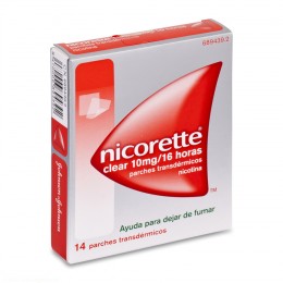 NICORETTE CLEAR 10 mg/16 HORAS PARCHES TRANSDERMICOS, 14 parches