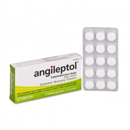 Angileptol comprimidos para chupar sabor menta, 30 comprimidos