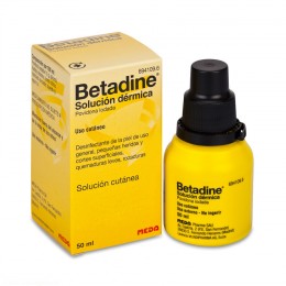 BETADINE SOLUCION DERMICA, 1 frasco de 50 ml