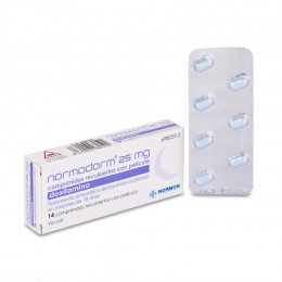 NORMODORM 25 MG COMPRIMIDOS RECUBIERTOS CON PELICULA , 14 comprimidos