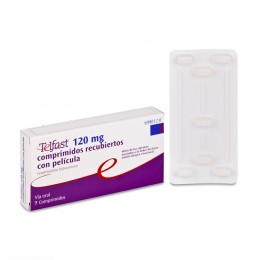 TELFAST 120 mg COMPRIMIDOS RECUBIERTOS CON PELICULA , 7 comprimidos