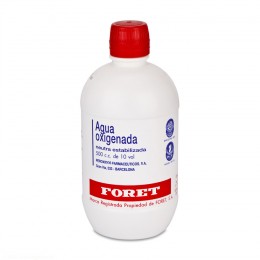 AGUA OXIGENADA FORET 3 % solución cutánea y concentrado para solución bucal , 1 frasco de 500 ml