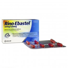 RINO-EBASTEL 10 mg/120 mg CAPSULAS DURAS DE LIBERACION MODIFICADA , 7 cápsulas