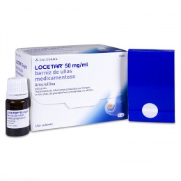 LOCETAR 50 mg/ml BARNIZ DE UÑAS MEDICAMENTOSO, 1 frasco de 5 ml (vidrio tipo III)