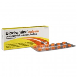 BIODRAMINA CAFEINA COMPRIMIDOS RECUBIERTOS , 12 comprimidos