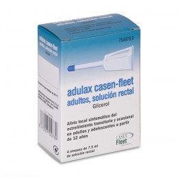 ADULAX 7,5 G SOLUCIÓN RECTAL , 4 enemas de 7,5 ml