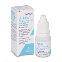 ARTIFIC 3,20 mg/ml COLIRIO EN SOLUCION , 1 frasco de 10 ml