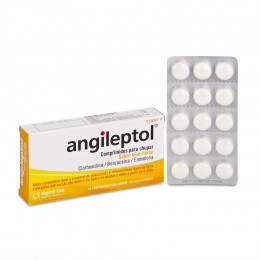 ANGILEPTOL COMPRIMIDOS PARA CHUPAR SABOR MIEL-LIMÓN, 30 comprimidos