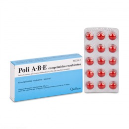 POLI A·B·E COMPRIMIDOS RECUBIERTOS , 30 grageas