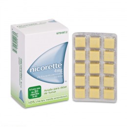 NICORETTE 4 mg CHICLES MEDICAMENTOSOS, 105 chicles